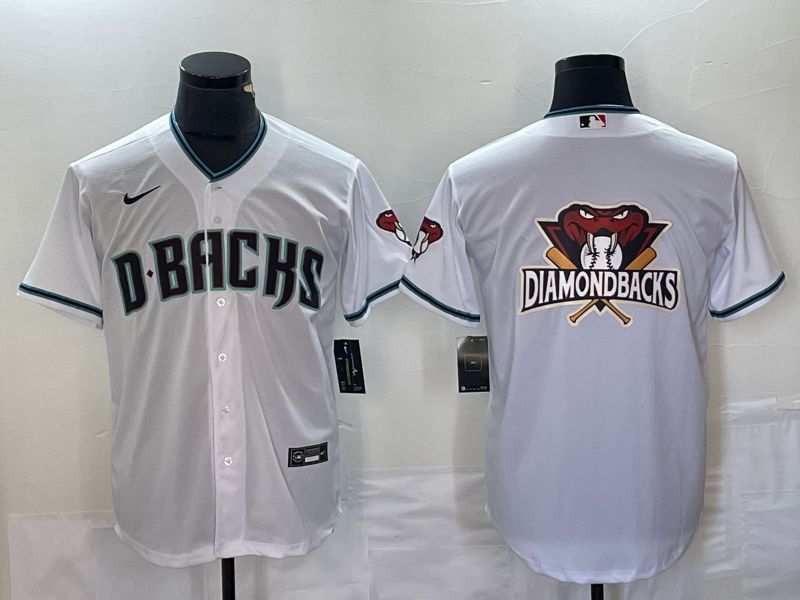 Men Arizona Diamondback Blank White Game Nike 2023 MLB Jersey style 1->arizona diamondback->MLB Jersey